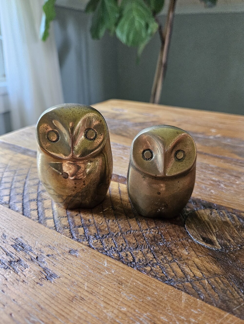 Vintage Brass Owls Caravell Design (1970s)